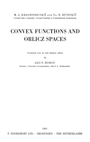 Convex Functions and Orlicz Spaces