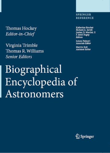 Biographical Encyclopedia of Astronomers