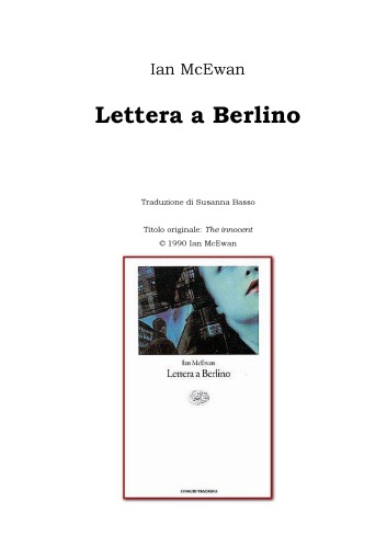 Lettera a Berlino