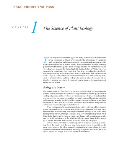 The ecology of plants