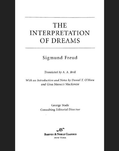 The Interpretation of Dreams