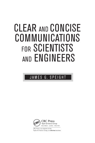 Clear and Concise Communications for Scientists and Engineers