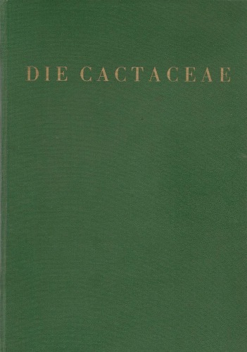 Die Cactaceae. Bd. 2. Cereoideae