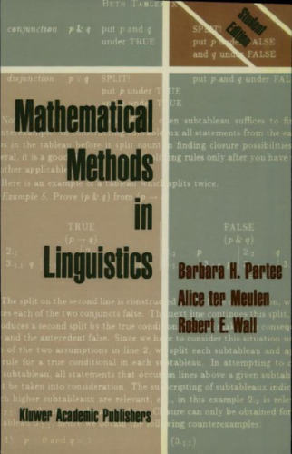 Mathematical Methods in Linguistics