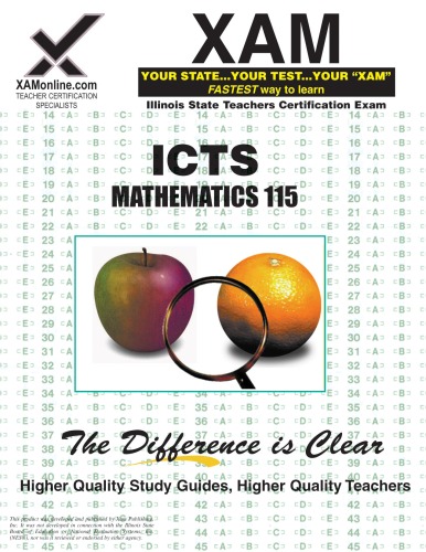 ICTS Mathematics 115 Teacher Certification, 2nd Edition (XAM ICTS)