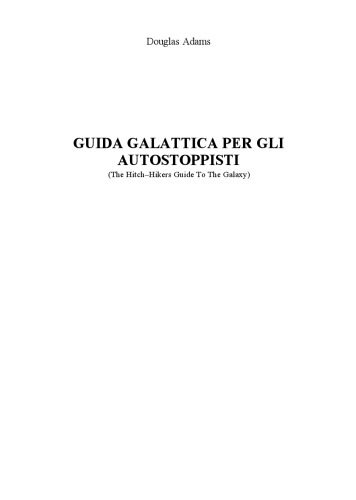 Guida Galattica per gli autostoppisti