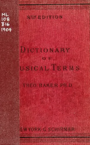 A Dictionary of Musical Terms, 8ed