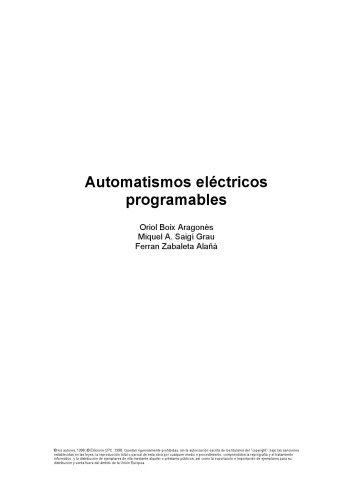 Automatismos eléctricos programables