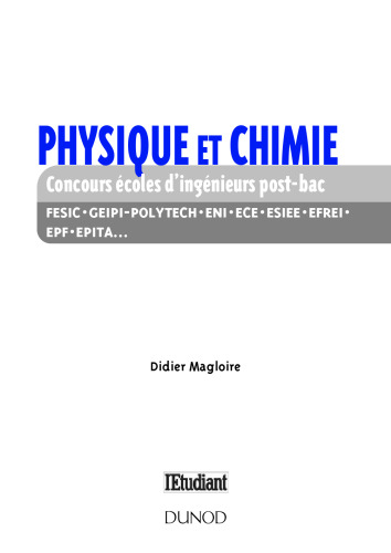 Physique et chimie : Concours écoles d'ingénieurs post-bac