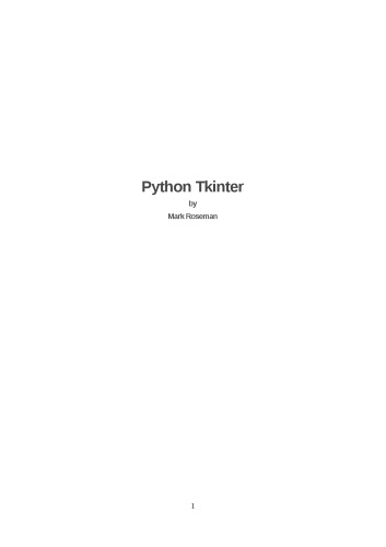 Modern Tkinter for Busy Python Developers