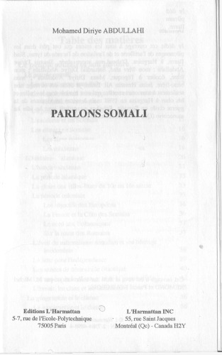 Parlons somali