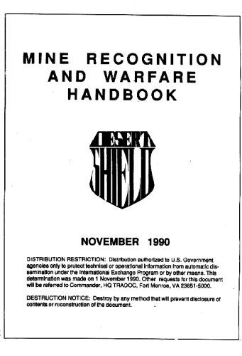 Desert Shield. Mine Recognition and Warfare Handbook