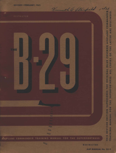 B-29 Commander manual