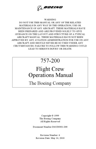 Boeing 757-200 Flight Crew Operations Manual