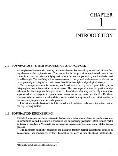 Foundation Analysis and Design
