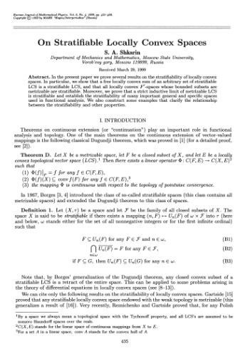 On stratifiable locally convex spaces