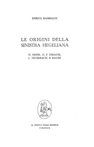 Le origini della sinistra hegeliana