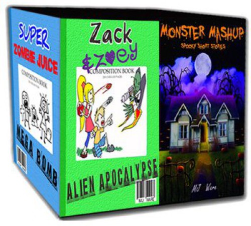 MJ Ware Box Set - Super Zombie Juice Mega Bomb, Zack and Zoey's Alien Apocalypse, & Monster Mashup