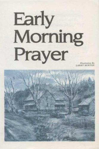 Early Morning Prayer