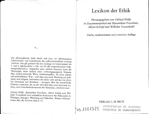 Lexikon der Ethik