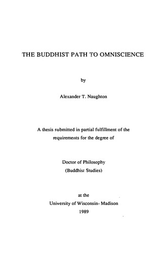 The Buddhist Path to Omniscience