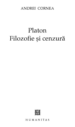 Platon. Filozofie si cenzura