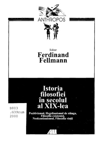 Istoria filosofiei in secolul al XIX-lea