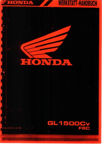 HONDA WERKSTATTHANDBUCH FÜR GL1500CV F6C