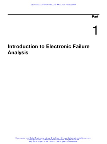 Electronic Failure Analysis Handbook