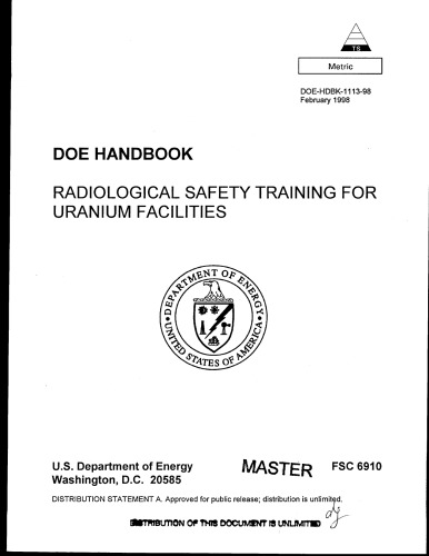 Radiological Safety Training for Uranium Facilities