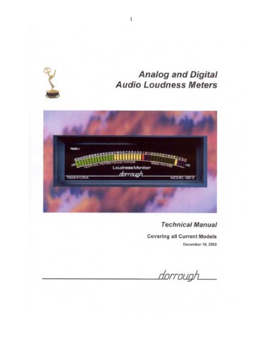 DORROUGH Analog and Digital Loudness Meters [all models]