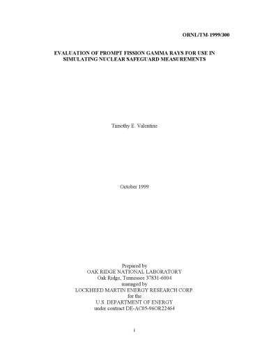 Eval of Prompt Fission Gamma Rays for Simulating Nuclear Safeguard Measurements