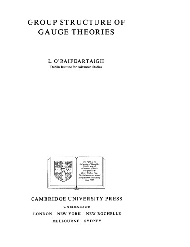 Group Structure of Guage Theories