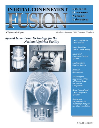 Inertial Confinement Fusion [quarterly rpt Oct-Dec 1998]