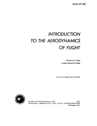 Introduction To The Aerodynamics Of Flight