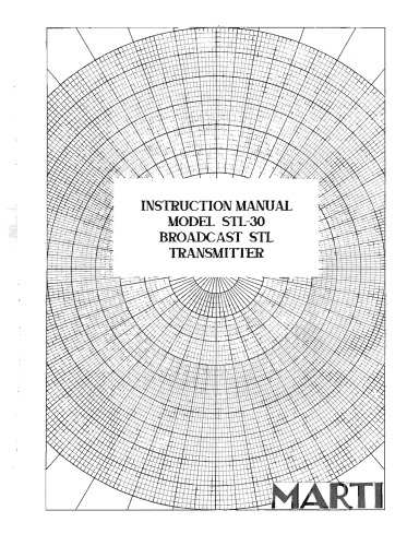 MARTI STL 30 Broadcast STL Transmitter (broadcast radio)