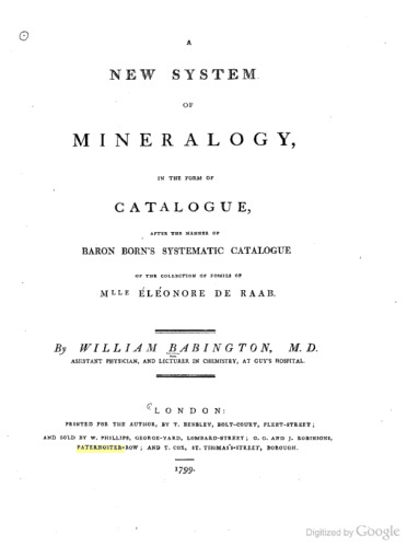 New System of Mineralogy