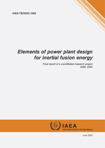 Powerplant Design - Inertial Confinement Fusion Energy (IAEA TECDOC-1460)