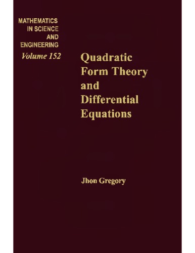 Quadratic Form Theory and Differential Equations