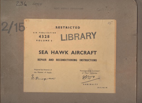 Repair and Reconditioning - Hawker Seahawk Aircraft