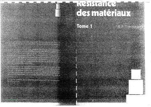 Resistance des Materiaux  [Vol 1]