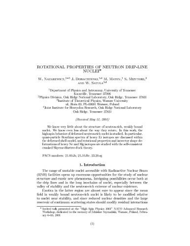 Rotational Properties of Neutron Drip-Line Nuclei [short article]