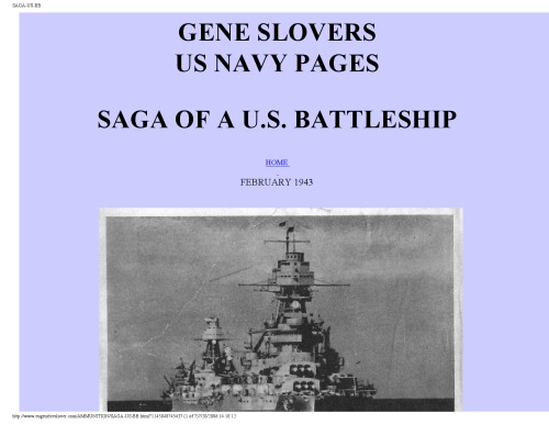 Saga of a US Battleship [website capture]