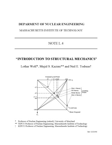 Structural Mechanics - Intro for Nuclear Engineers