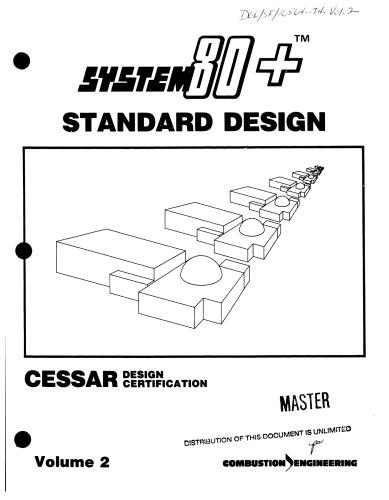 System 80+ Standard [nucl. powerplnt] Design - Vol 02