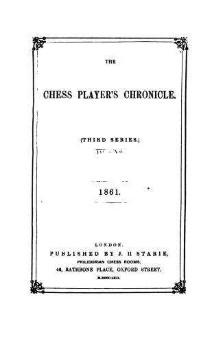 The Chess Player's Chronicle, Third Series