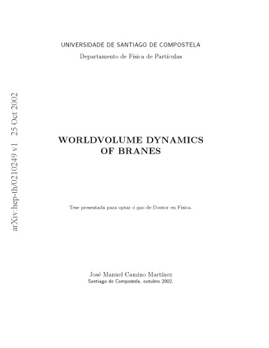 Worldvolume Dynamics of Branes [thesis]