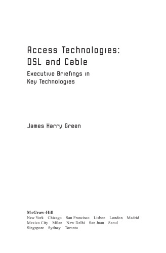 Access technologies : DSL and cable