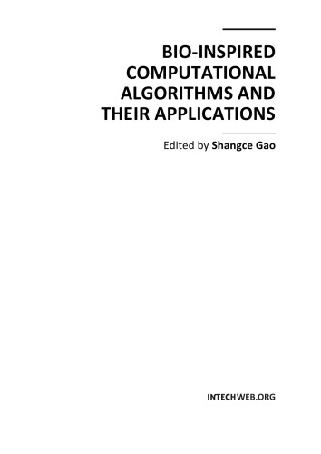 Bio-Inspired Computational Algorithms and Their Applns. [appl. math]