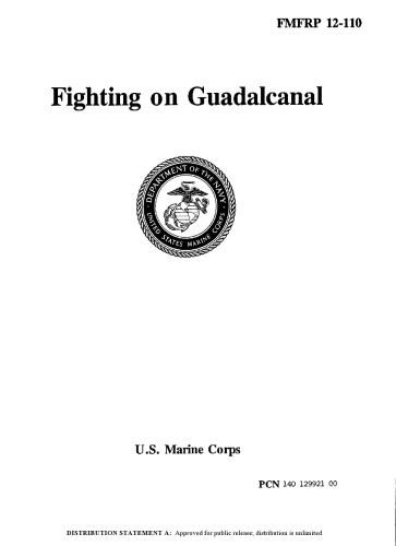 FMFRP 12-110 Fighting on Guadalcanal